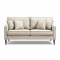 Canapé beige en tissu avec coussins amovibles dimensions 200 x 90 x 85cm